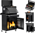 INTERGREAT 8-Drawers Rolling Tool Chest, Assembled Tool Chest with Wheels, Detachable Top Tool Box, Tool Cabinet for Repair Room,Warehouse, Rolling Tool Box with Hooks,Tray Divider,Liners#Summervibes